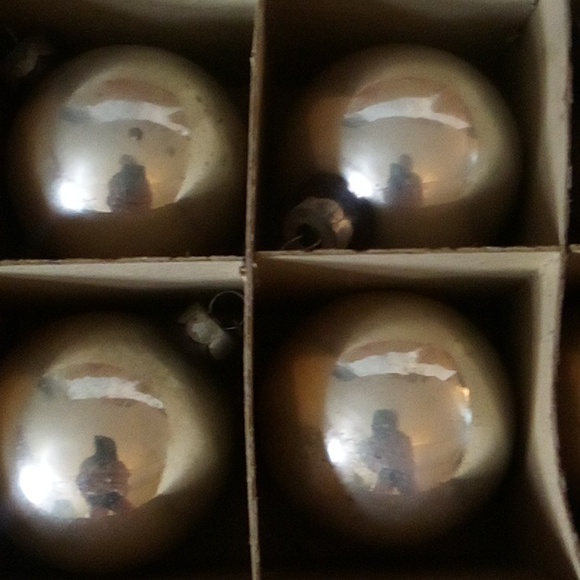 Silver glass Christmas balls - 48 in good condition - boxes original USA - Picture 3 of 5